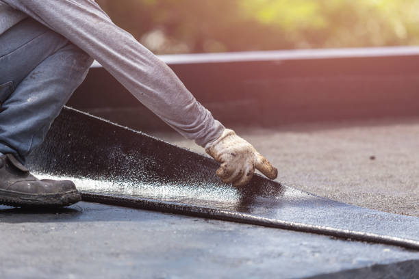 Professional Basement Waterproofing technician working in Abrams, WI